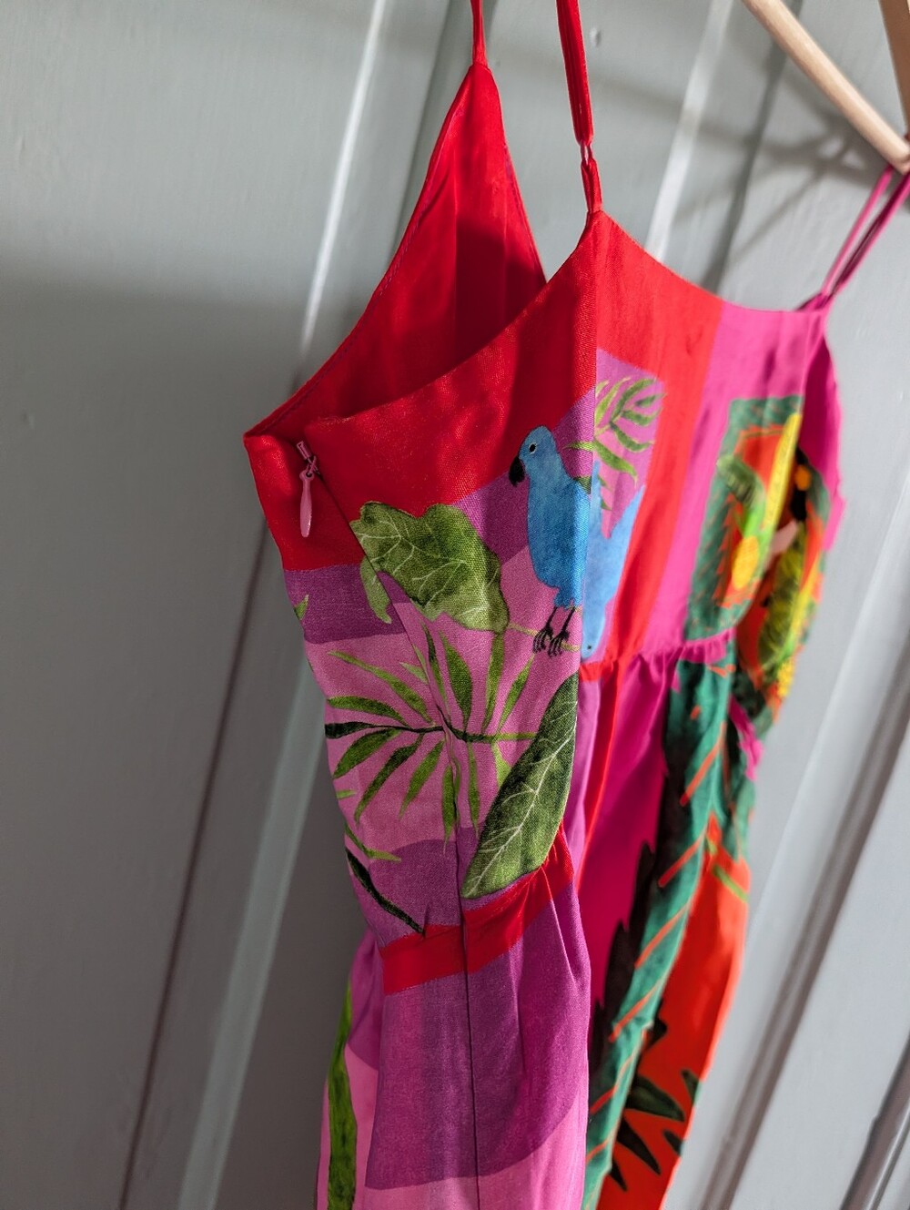 Farm Rio Double Scarves Dress - S Small - Picture 9 of 9